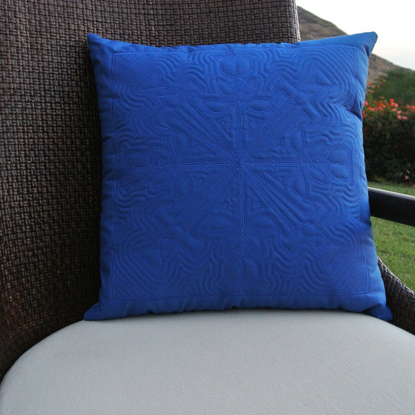 Rosa Hawaiian Quilted Pillow